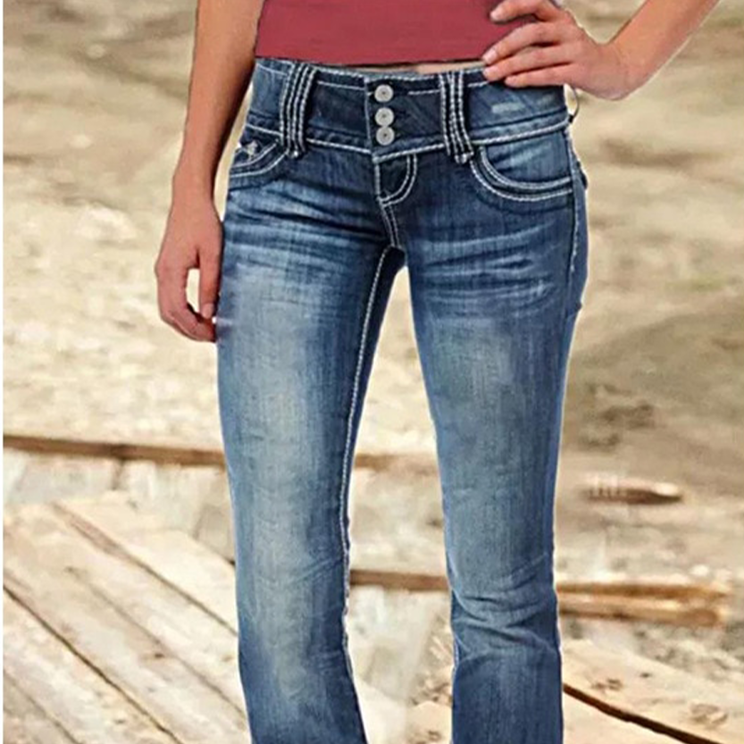 Funki Findz | Pants | Women's Ripped Low Rise Bootcut Jeans