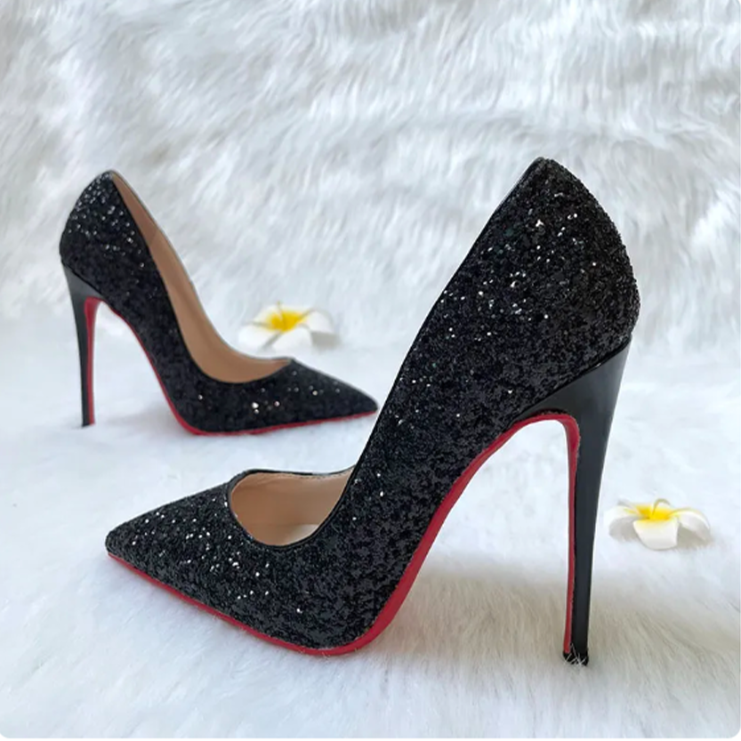 Funki Findz | Shoes | Women's Sparkly Red Bottom High Stilettos