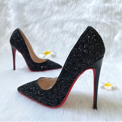 Funki Findz | Shoes | Women's Sparkly Red Bottom High Stilettos