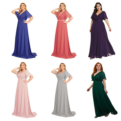 Funki Findz | Dresses | Women's Elegant Chiffon Evening Dress