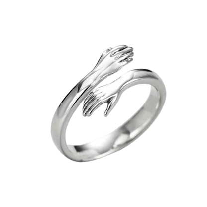 Funki Findz | Rings | Unisex Adjustable Holding Hands Hug Ring