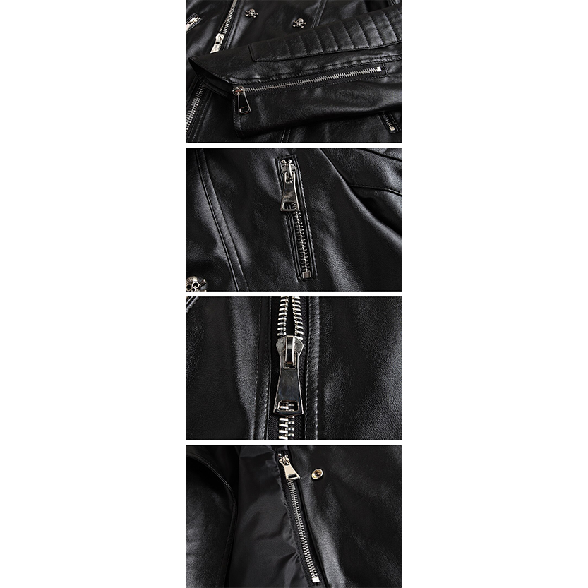 Funki Findz | Jackets | Men's Faux Leather Gothic Skull Jacket