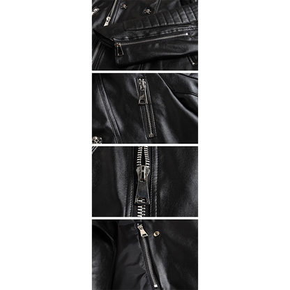 Funki Findz | Jackets | Men's Faux Leather Gothic Skull Jacket