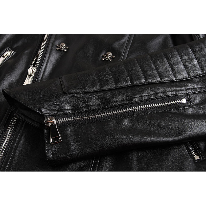 Funki Findz | Jackets | Men's Faux Leather Gothic Skull Jacket