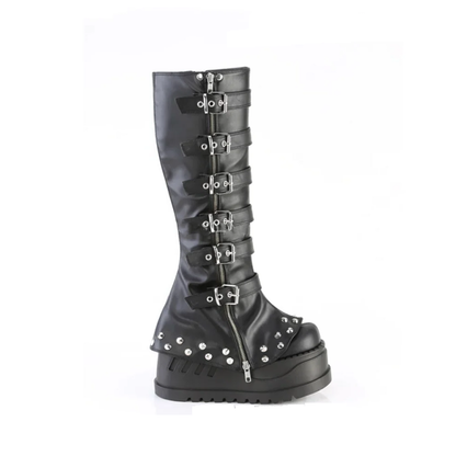 Funki Findz | Boots | Women's Gothic Punk Buckle Zip Boots