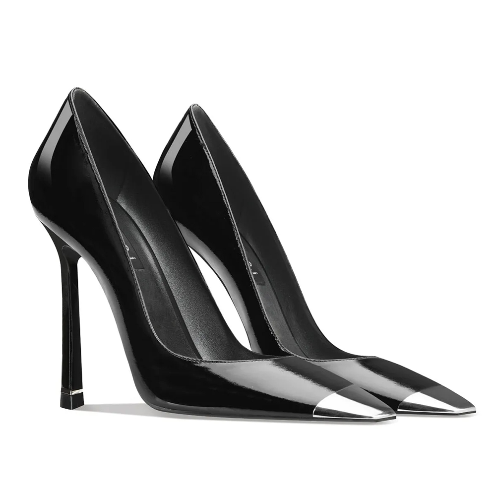 Funki Findz | Shoes | Women's Genuine Leather Metal Toe Heels