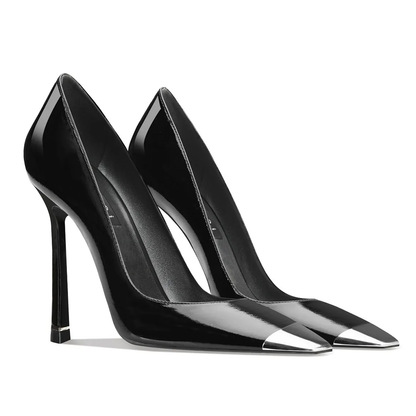 Funki Findz | Shoes | Women's Genuine Leather Metal Toe Heels