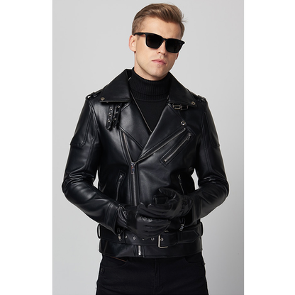 Funki Findz | Jackets | Men's Stylish Faux Leather Biker Jacket