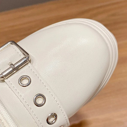 Funki Findz | Boots | Women's Gothic Round Toe Chunky Boots