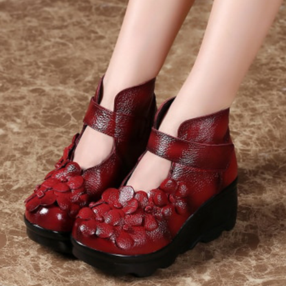 Funki Findz | Boots | Women's Gothic Designer Floral Ankle Boot