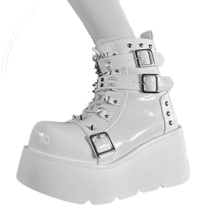 Funki Findz | Boots | Women's Gothic Platform Wedge Boots