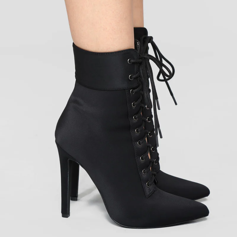 Funki Findz | Boots | Women's Pointed Toe Stiletto Short Boots