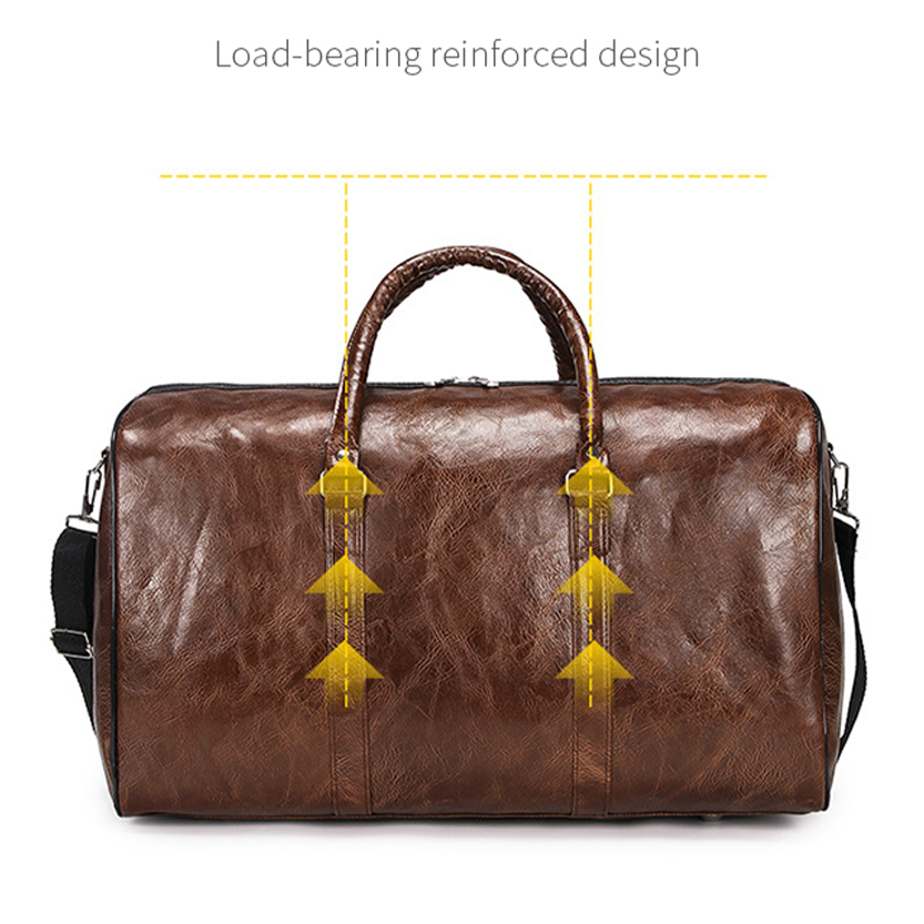 Funki Findz | Bags | Travel Bags | Faux Leather Overnight Bag