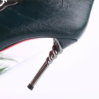 Funki Findz | Boots | Women's High Heeled Lace-up Ankle Boots