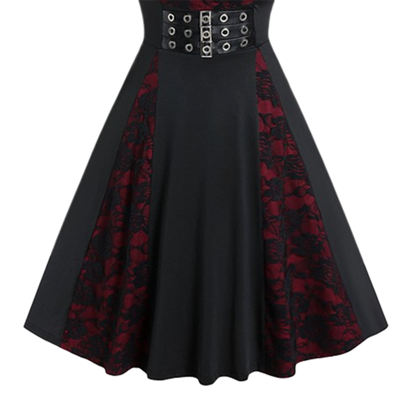 Funki Findz | Dresses | Women's Punk Gothic Long Sleeve Dress