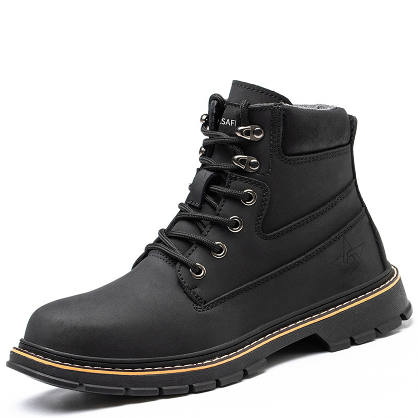 Funki Findz | Boots | Men's Steel Cap Toe High-Top Work Boots