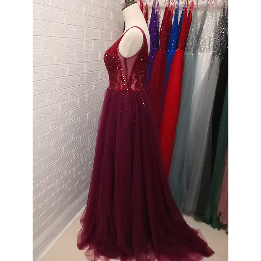 Funki Findz | Dresses | Women's Long Chiffon Tulle Prom Dress