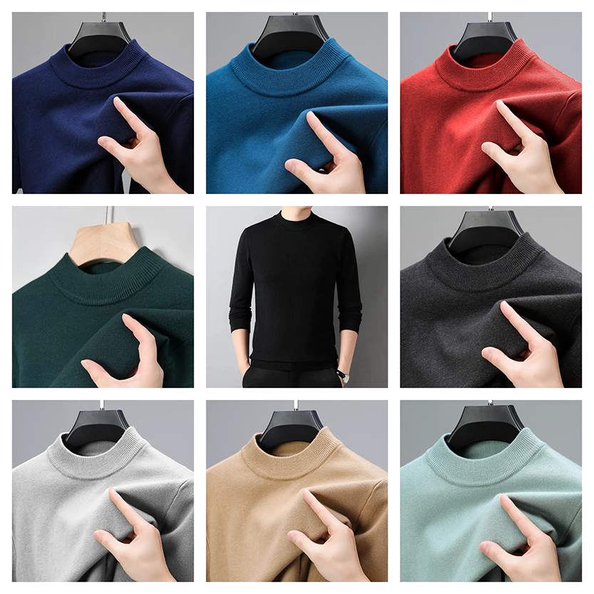 Funki Findz | Sweaters | Men's Aesthetic Mock Neck Sweaters