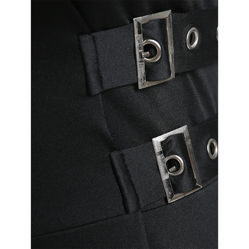 Funki Findz | Dresses | Women's Gothic Buckle Strap Party Dress