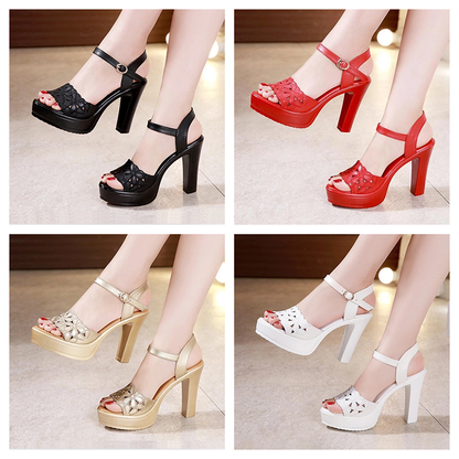 Funki Findz | Shoes | Women's Block Heel Platform Sandals