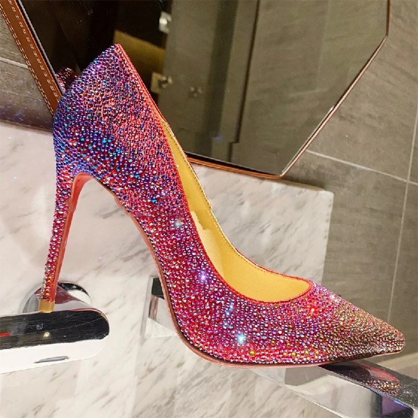 Funki Findz | Shoes | Women's Luxury Rhinestone Wedding Shoe