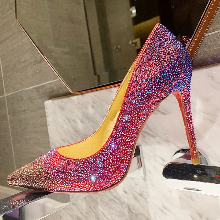 Funki Findz | Shoes | Women's Luxury Rhinestone Wedding Shoe