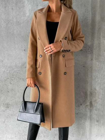 Funki Findz | Jackets | Women's Double Breasted Long Overcoat