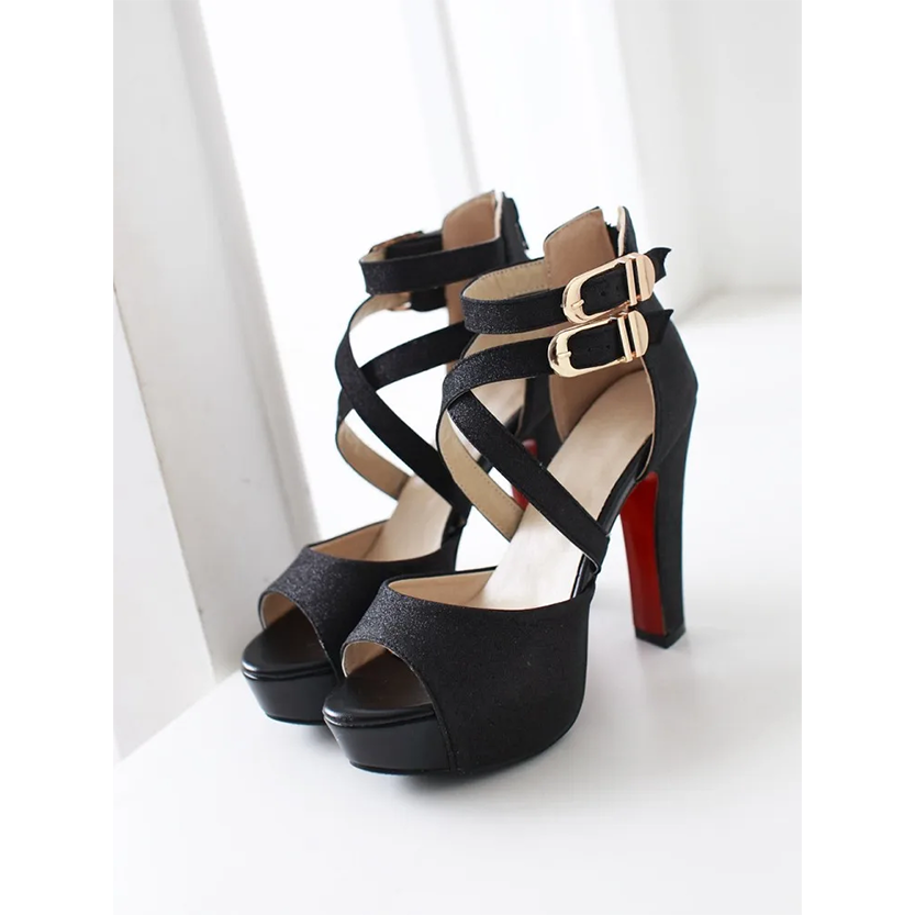 Funki Findz | Shoes | Women's Gold Glitter Platform Sandals