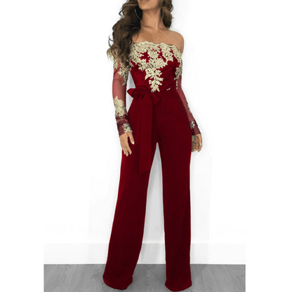 Funki Findz | Pants | Women's Elegant Lace Evening Jumpsuit