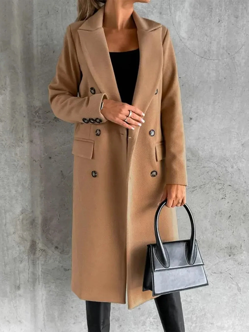 Funki Findz | Jackets | Women's Double Breasted Long Overcoat