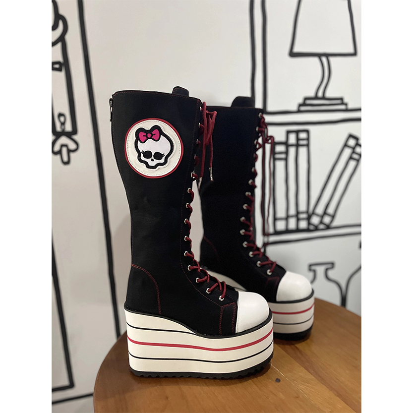 Funki Findz | Boots | Women's Canvas Platform Wedge Sneakers