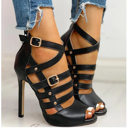 Funki Findz | Shoes | Women's Strappy Roman Stiletto Sandals