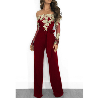Funki Findz | Pants | Women's Elegant Lace Evening Jumpsuit