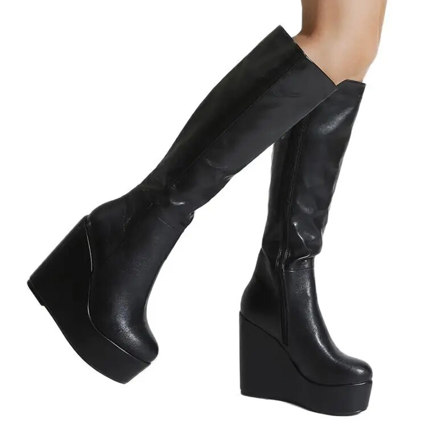 Funki Findz | Boots | Women's High Luxury Gothic Platform Boots