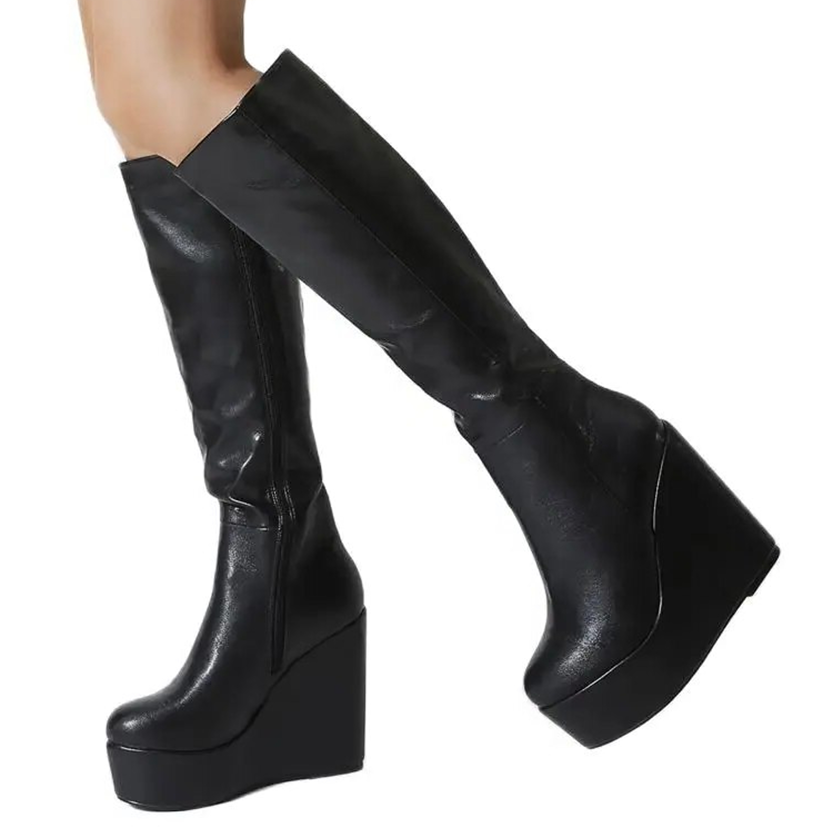 Funki Findz | Boots | Women's High Luxury Gothic Platform Boots