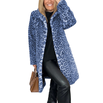 Funki Findz | Jackets | Women's Leopard Print Plush Coat