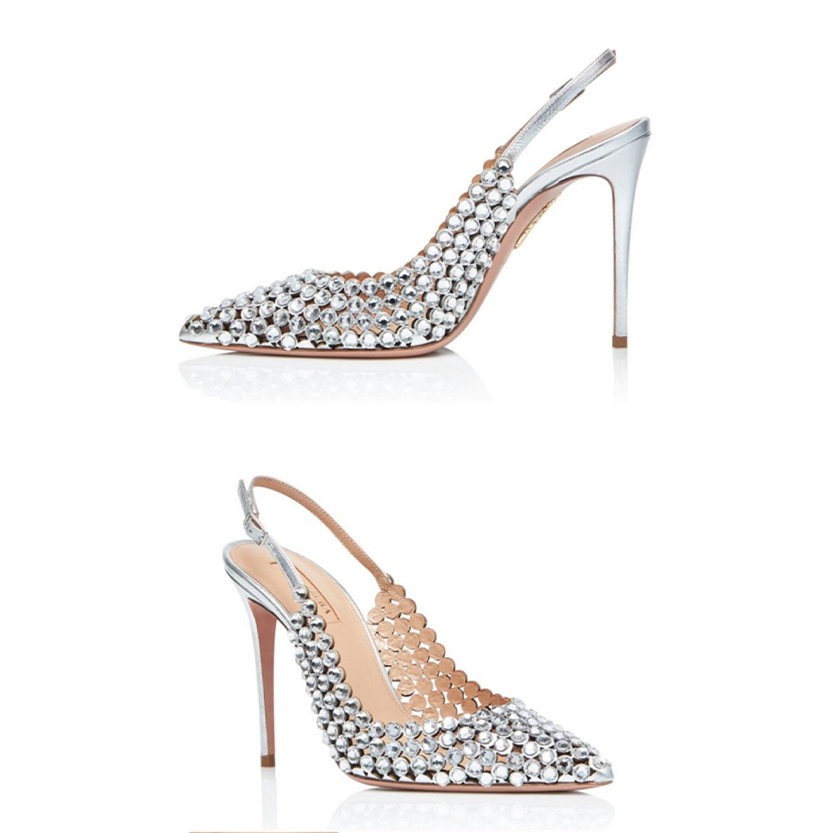 Funki Findz | Shoes | Women's Metallic Bling Bridal Slingbacks