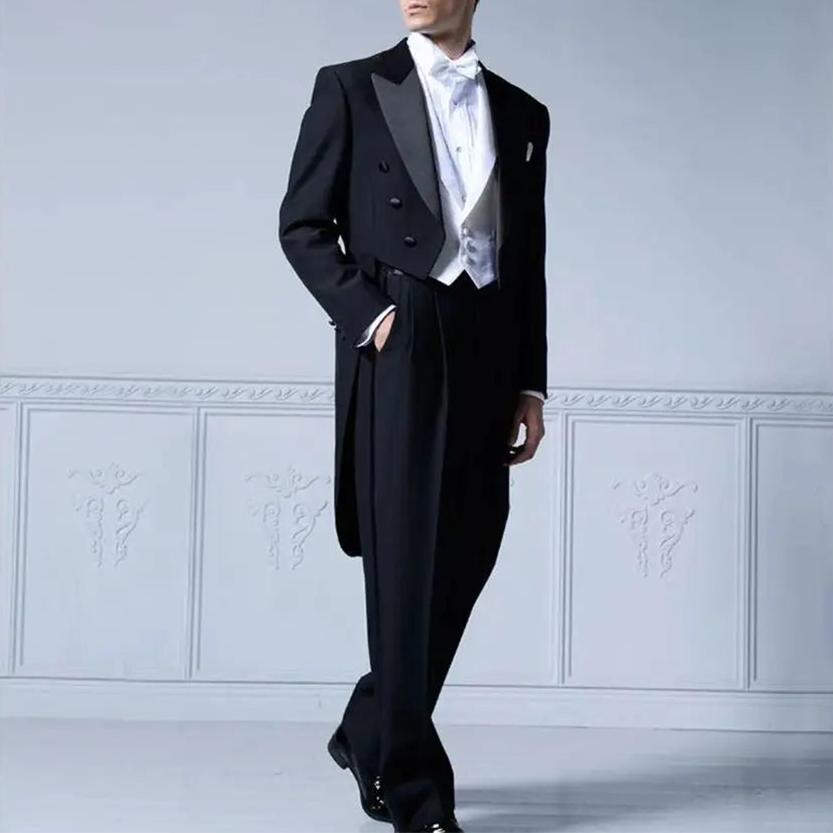 Funki Findz | Suits | Men's Custom Tailored 3 Pcs Wedding Tux
