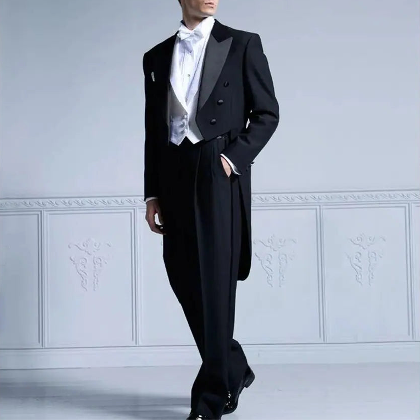 Funki Findz | Suits | Men's Custom Tailored 3 Pcs Wedding Tux