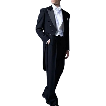 Funki Findz | Suits | Men's Custom Tailored 3 Pcs Wedding Tux