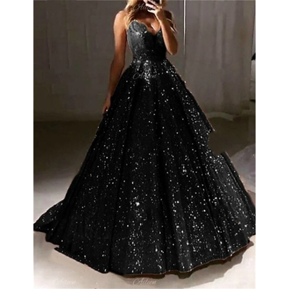 Funki Findz | Dresses | Women's Long Sparkly Sequin Ball Gown