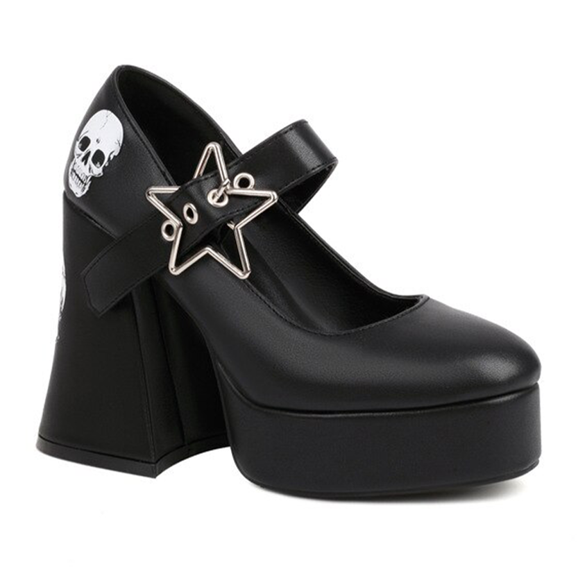 Funki Findz | Shoes | Women's Star Buckle Chunky Platforms