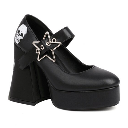 Funki Findz | Shoes | Women's Star Buckle Chunky Platforms