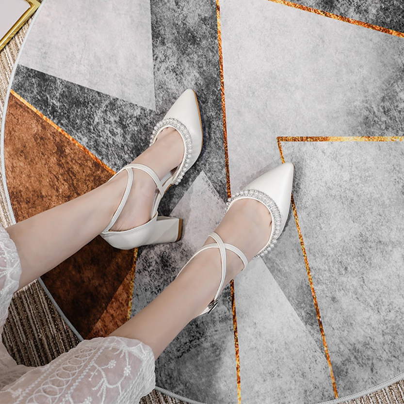 Funki Findz | Shoes | Women's Pearl Rhinestone Bridal Shoes