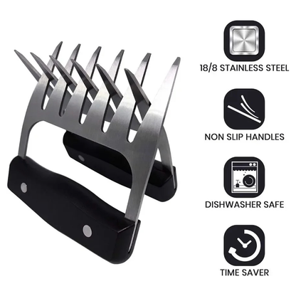 Funki Findz | Meat Claws | Stainless Steel Wood Meat Claws