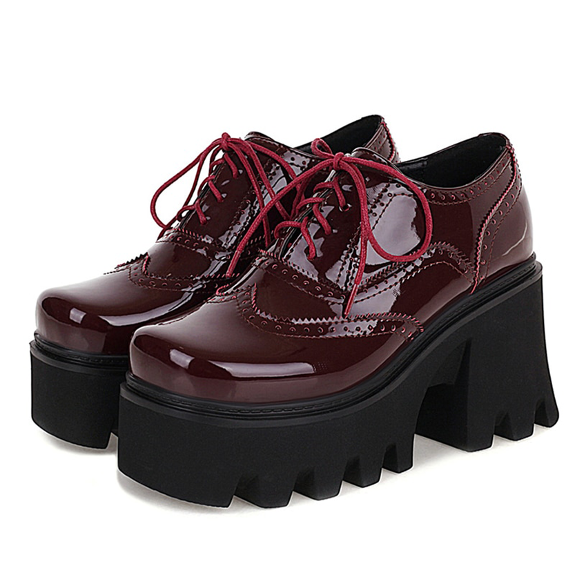 Funki Findz | Shoes | Women's British Walker Patent Platforms