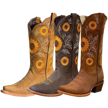Funki Findz | Boots | Women's Embroidered Flower Cowboy Boot