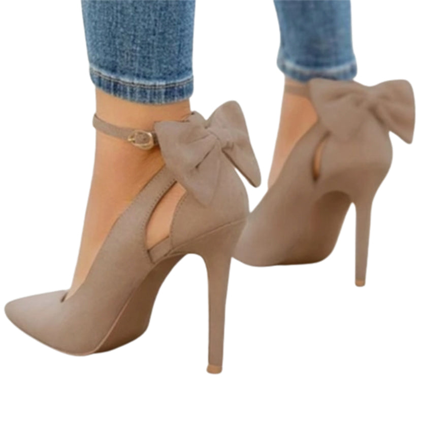 Funki Findz | Shoes | Women's Suede Bow Knot Stilettos