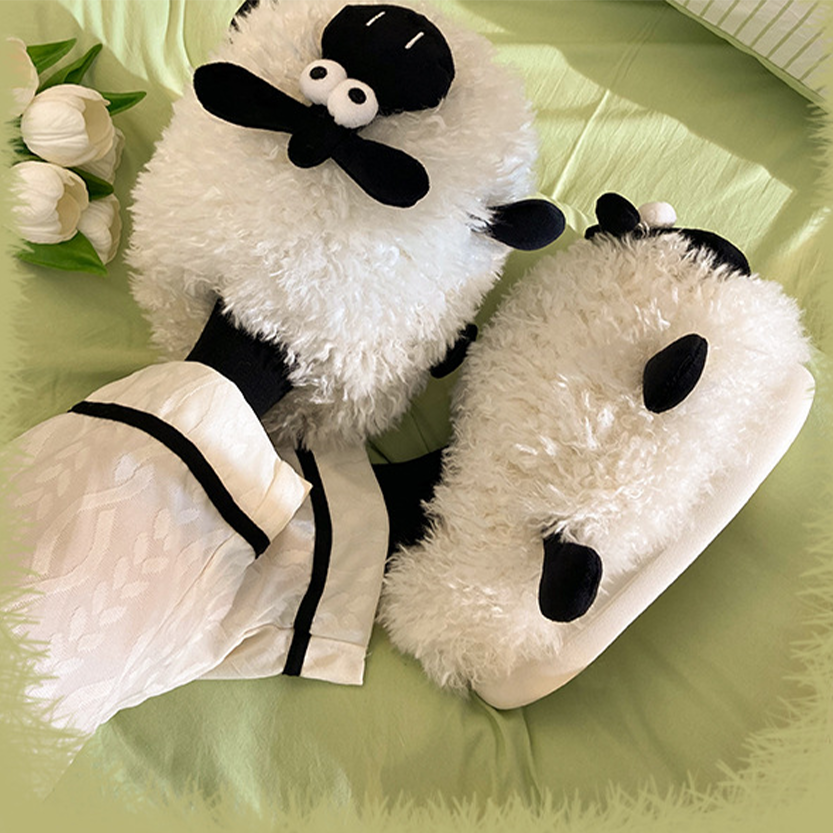 Funki Findz | Shoes | Unisex Cute Wide Eyed Sheep Slippers