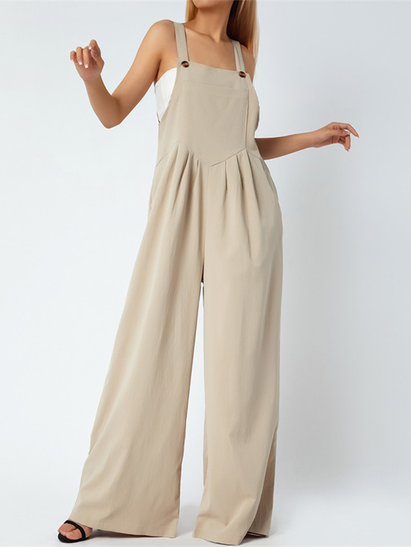 Funki Findz | Pants | Women's Elegant Wide Leg Bib Romper